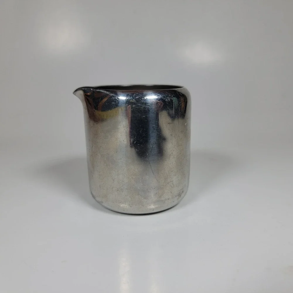 Gemco Mini Restaurant Individual Creamer Vintage Japan stainless‎ steel G5004
